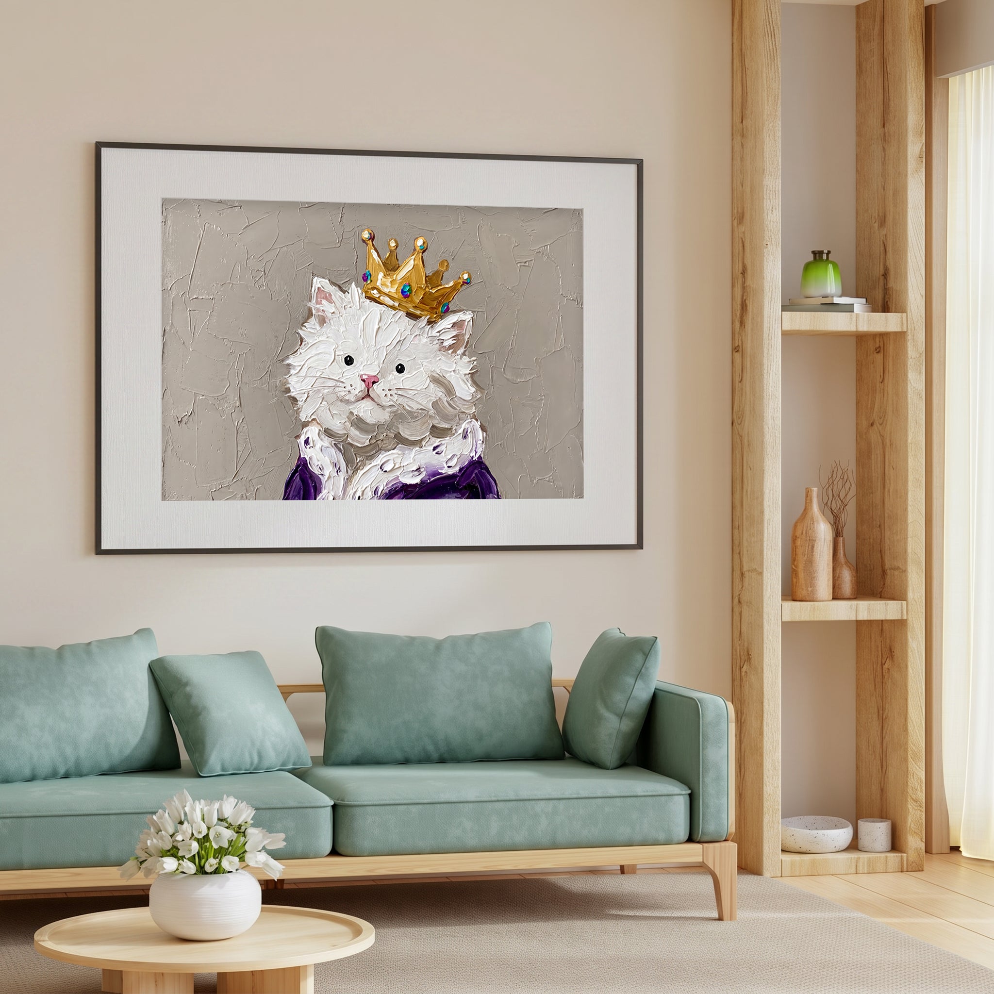King Purrcival Framed