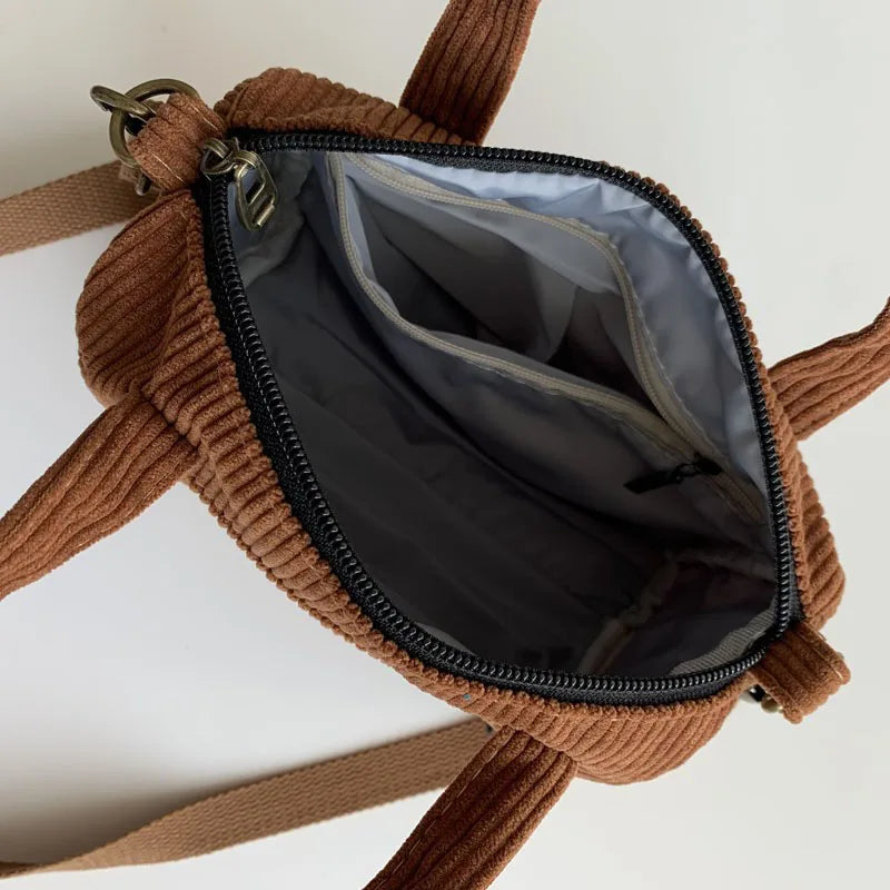 Léa Corduroy Shoulder Bag