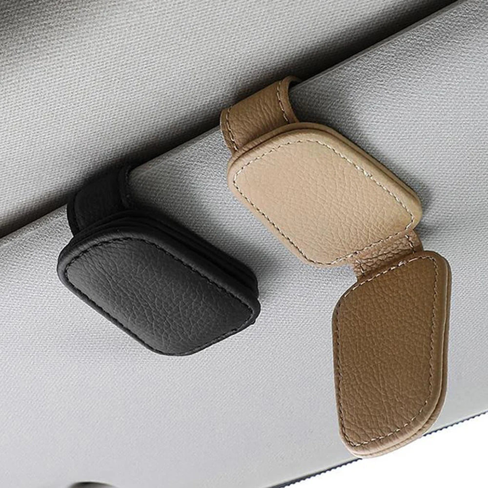 Marcel Luxe Leather Car Clip